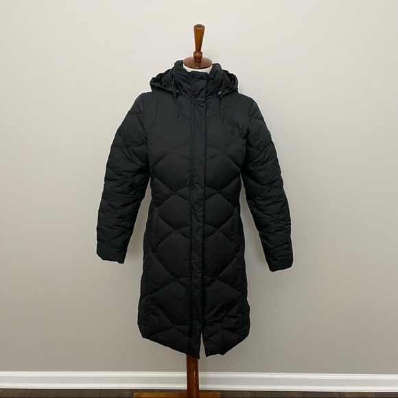 The North Face Jacket Coat Goose Down Quilted Hooded Removable 550 Black